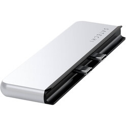 Изображение товара USB-разветвитель Satechi Dual USB-C Hub For Surface Pro 9 серебристый (ST-HSP9P)