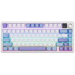 Изображение товара Клавиатура AULA F75 MAX Light Blue-White-Purple Reaper Switches