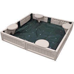 Изображение товара Песочница UNIX Kids Square 123 бежевый SDBSQUARE123CL