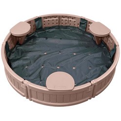 Изображение товара Песочница UNIX Kids Round 120 коричневый SDBROUND120BN
