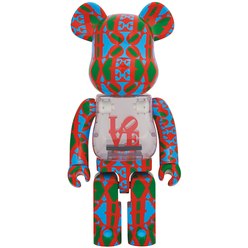 Изображение товара Фигура Bearbrick Medicom Toy Set Robert Indiana Love 1000%