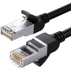 Изображение товара Кабель для компьютера Ugreen NW101 Cat 6 U/UTP 0.5 м чёрный (50190)