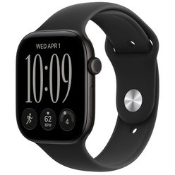 Изображение товара Смарт-часы Apple Watch Series 12 Aluminium 46 мм чёрный S/M, спортивный ремешок чёрный