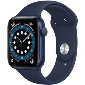 Apple Watch Series 6 44 мм синий, спортивный ремешок Apple Watch Series 6 44 мм синий, спортивный ремешок