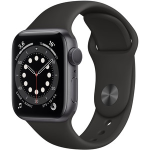 Apple Watch Series 6 40 мм серый космос, спортивный ремешок Apple Watch Series 6 40 мм серый космос, спортивный ремешок