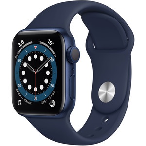 Apple Watch Series 6 40 мм синий, спортивный ремешок Apple Watch Series 6 40 мм синий, спортивный ремешок