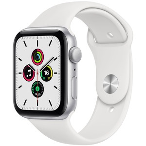 Apple Watch SE 40 мм серебристый, спортивный ремешок Apple Watch SE 40 мм серебристый, спортивный ремешок