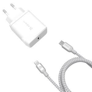 Adam Elements OMNIA F1 USB Type-C-Lightning, белый Adam Elements OMNIA F1 USB Type-C-Lightning, белый