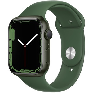 Apple Watch Series 7 45 мм зелёный, спортивный ремешок Apple Watch Series 7 45 мм зелёный, спортивный ремешок