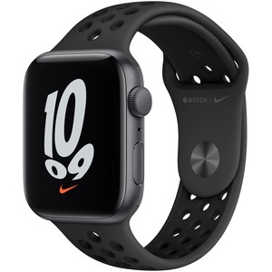 Apple Watch Nike SE 44 мм серый космос, спортивный ремешок Apple Watch Nike SE 44 мм серый космос, спортивный ремешок