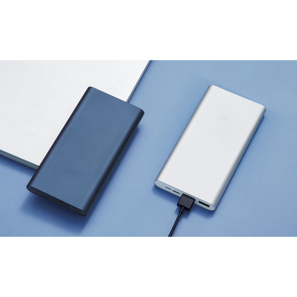 Внешний аккумулятор Xiaomi Mi Power Bank 3 10000 мАч, серебристый - фото 5 Внешний аккумулятор Xiaomi Mi Power Bank 3 10000 мАч, серебристый - фото 5