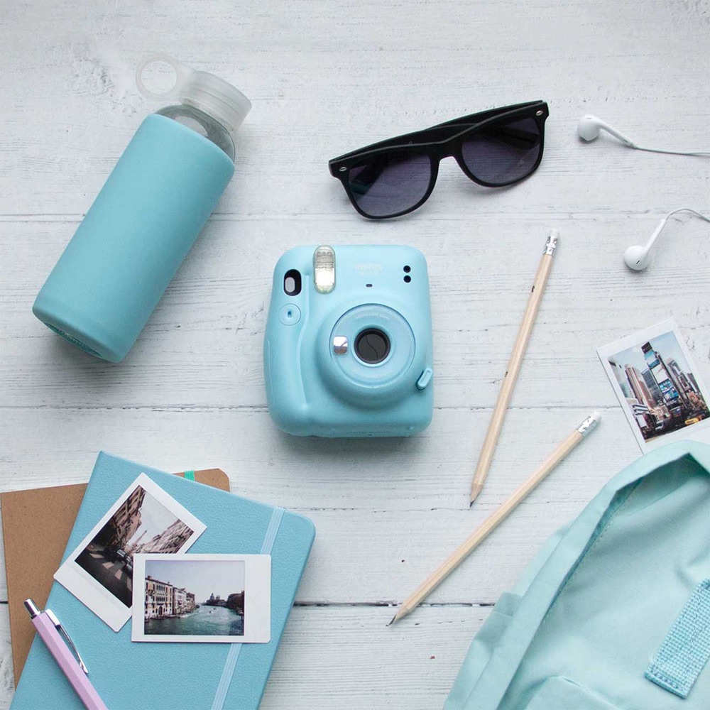 Фотоаппарат мгновенной печати Fujifilm Instax Mini 11 Geometric Set Blue - фото 8 Фотоаппарат мгновенной печати Fujifilm Instax Mini 11 Geometric Set Blue - фото 8