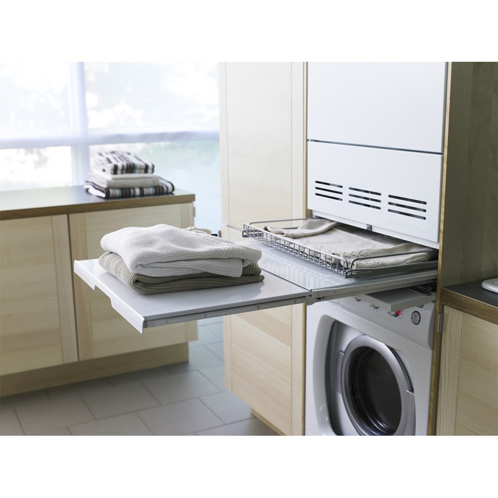 Расположение стиральной машины и сушильной машины в ванной комнате