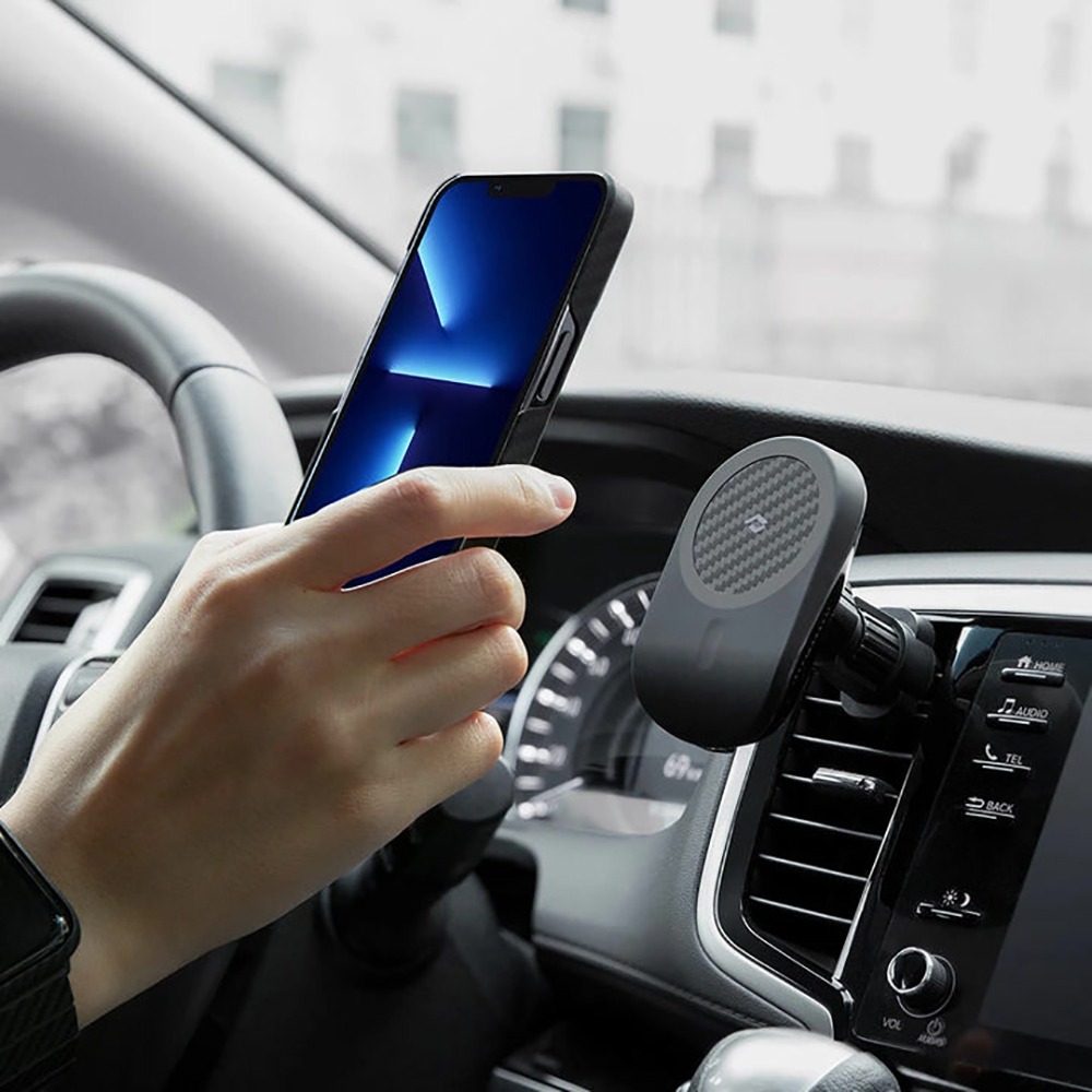 Купить Держатель автомобильный с зарядкой Pitaka MagEZ Pro 2.0, чёрный ...