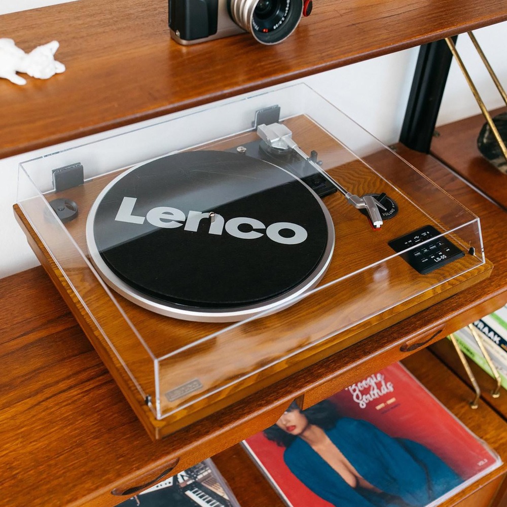 Купить Проигрыватель виниловых пластинок Lenco LS-55 Walnut в Москве